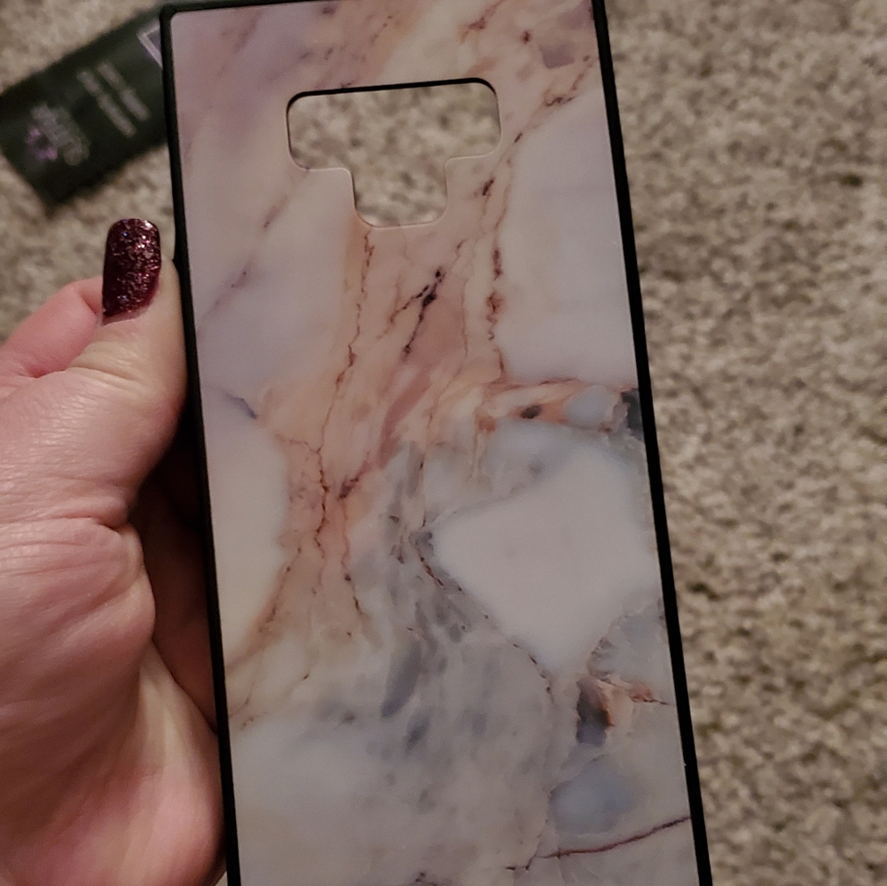 Pink/white Marble Note 9 Case